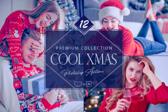 12 Cool Xmas Photoshop Actions for Crafting and Design