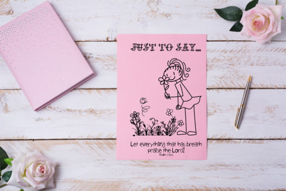 A5 Printable Scripture Doodle Cards for Crafts