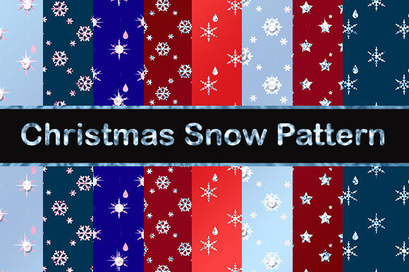 Christmas Blue Pink Pattern Background for Digital Products