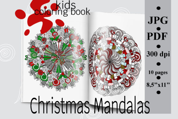 Christmas Mandalas Coloring Book Review for Embroidery