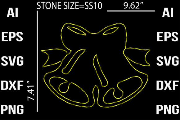Christmas Rhinestone Templates Design for Print Templates