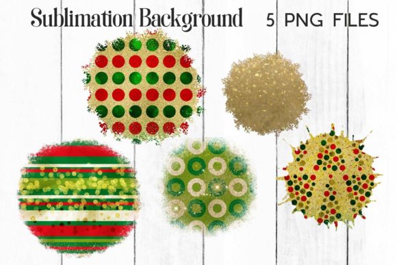 Christmas Sublimation Circle Background for Branding