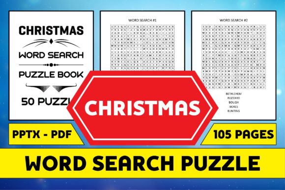 Christmas Word Search Puzzle Book KDP for Kdp Interiors