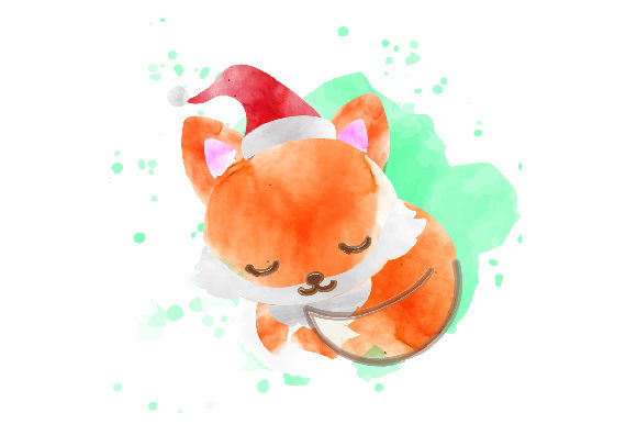 Christmassy Watercolor Fox Design Review