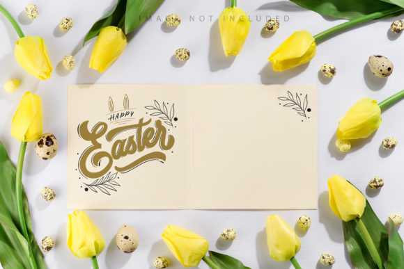Easter Card Mockup for Seasonal Events