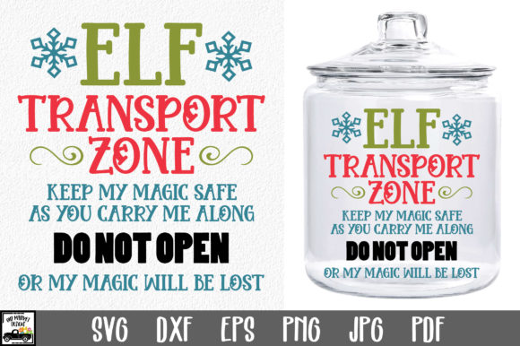 Elf Transport Zone SVG File for Crafts and Creative Projects