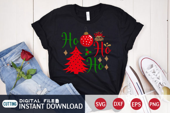 Ho Ho Ho Funny Christmas T-Shirt Designs