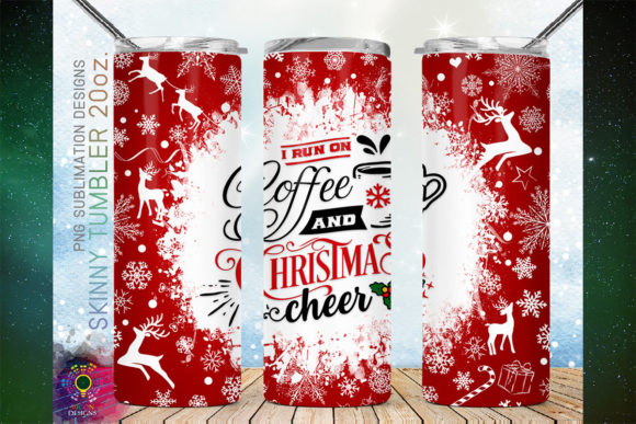 I Run on Coffee and Christmas Cheer 20oz Crafts