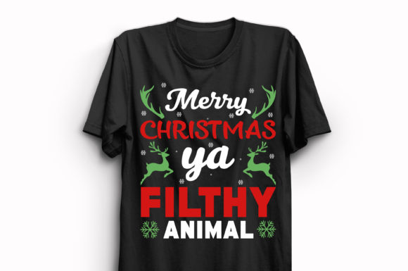 New Christmas T-Shirt Design 155 for Print Templates
