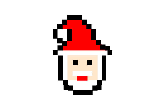 Pixel Art Santa Claus Embroidery Review