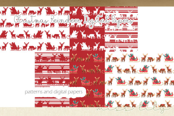 Reindeer and Santa Sleigh Patterns for Crafting