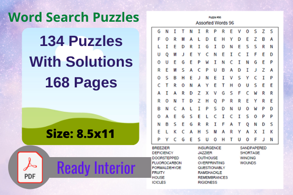 Word Search Puzzles Solution for Kdp Interiors
